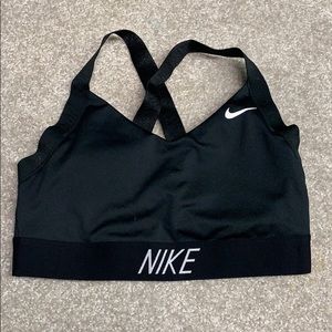 Black Padded Nike Sports Bra